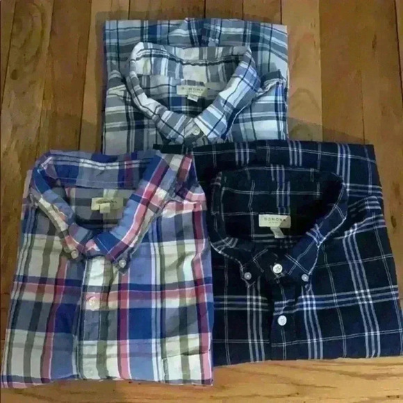 Set of 3 Button‎ Down Shirts - Picture 1 of 8